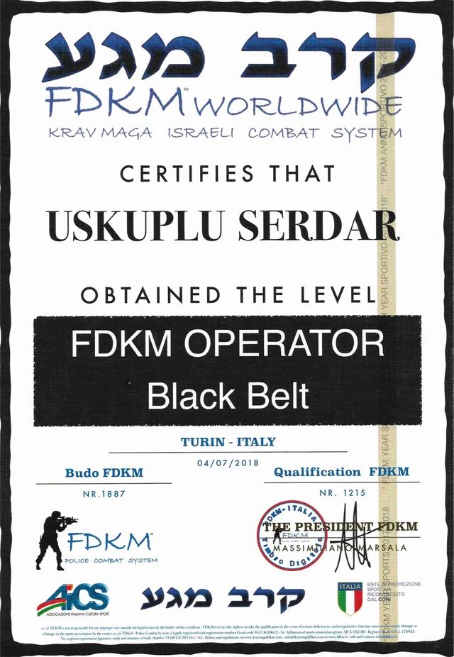 FDKM Operator Black Belt